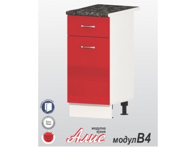 Μονάδα κουζίνας Alis B4 κόκκινο στιλπνό    